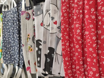 Maseczki uszyte przez WCK